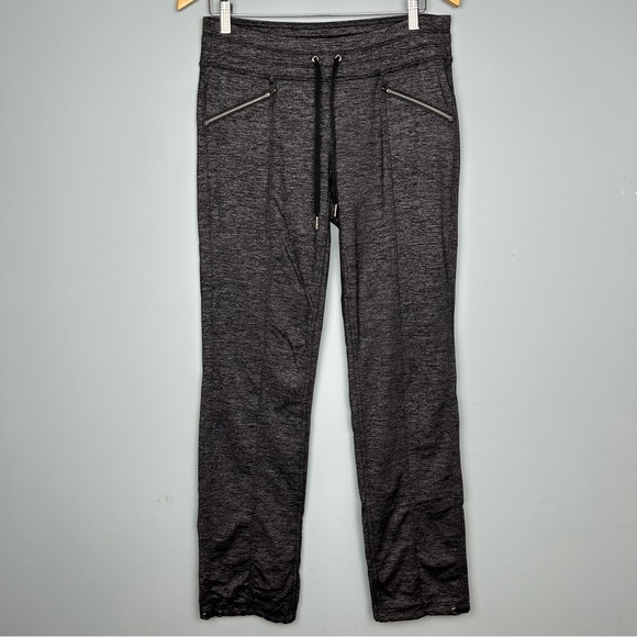 Athleta Quest metro slouch drawstring pull on pants S zip pockets charcoal gray - Picture 1 of 13